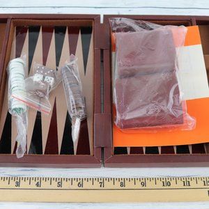 Vintage Travel Backgammon Game